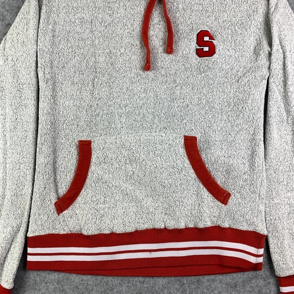 Syracuse Orange Hoodie Adult Large Gray Terry Cloth Pullover Sweater NCAA Mens - Picture 5 of 15